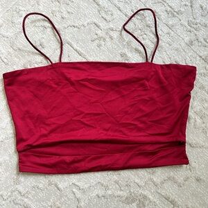 red crop top